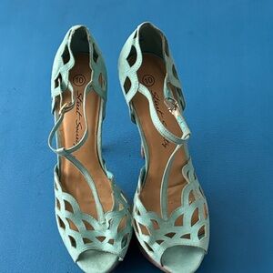 Urban Planet Mint Green Cutout Heels